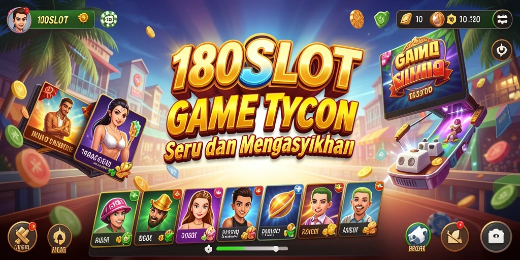 Tampilan gameplay seru di kasino virtual 180SLOT dengan berbagai mesin slot.