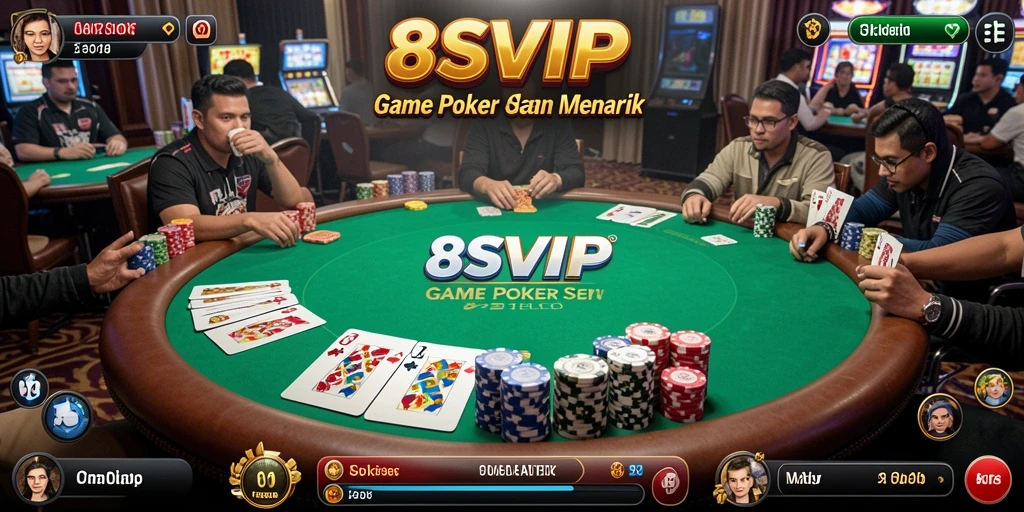 Tampilan gameplay yang menegangkan di 8SVIP.