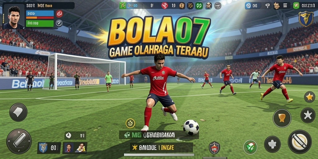 Tampilan gameplay menegangkan dan mendebarkan di BOLA07.