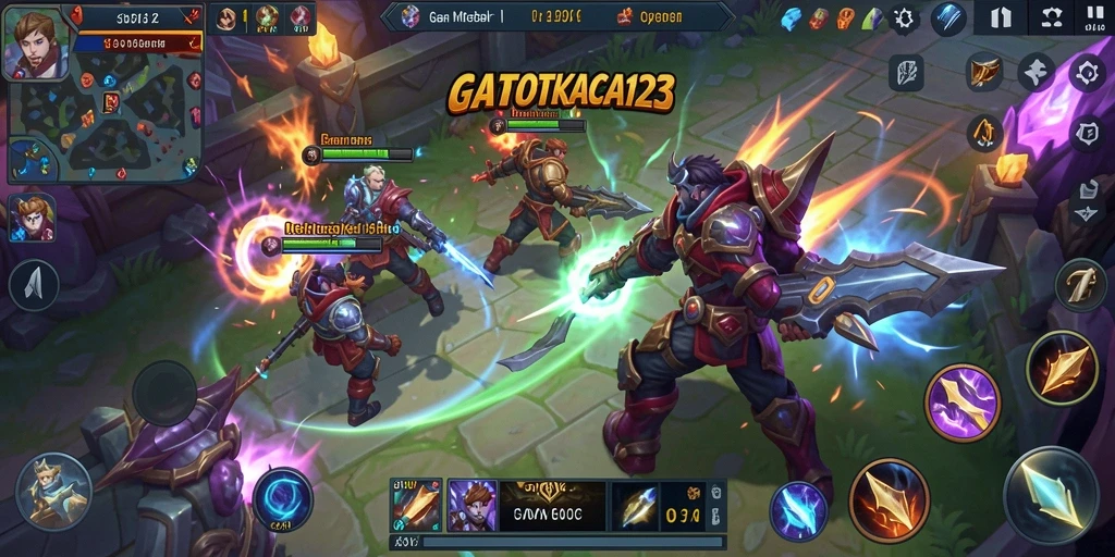Tampilan seru dari gameplay GATOTKACA123 yang mendebarkan.