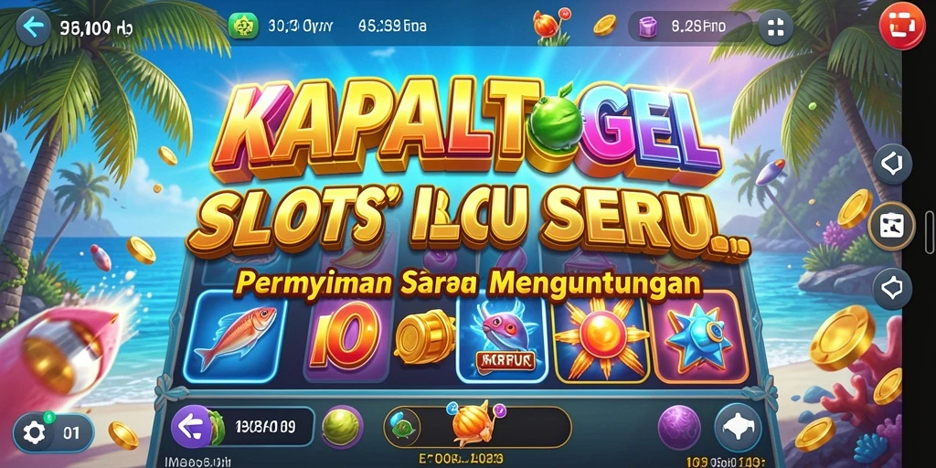 Screenshot gameplay KAPALTOGEL yang menampilkan fitur mesin slot.