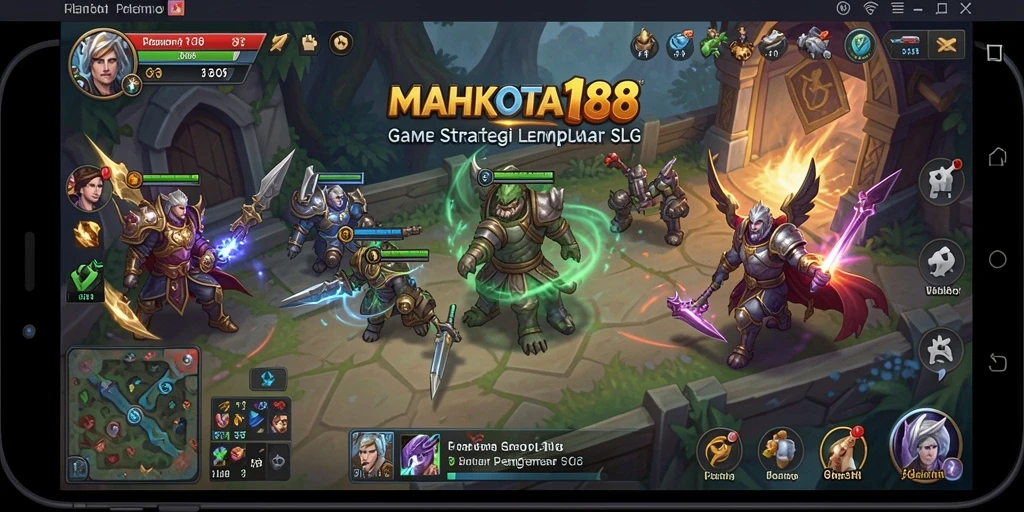 Tampilan gameplay yang seru dalam MAHKOTA188 dengan aksi strategis.