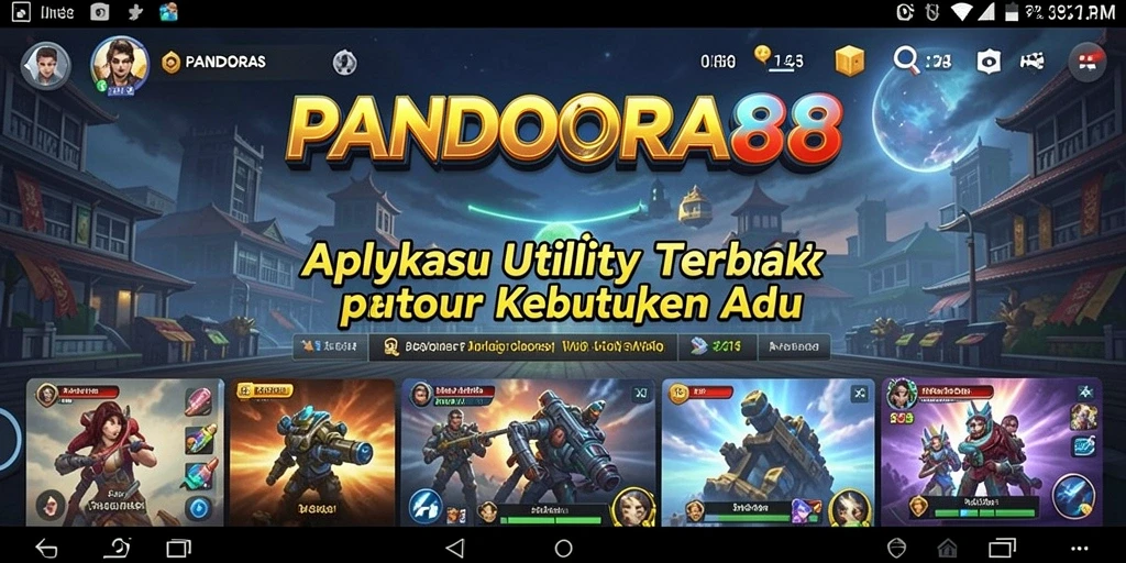 Tampilan antarmuka PANDORA88 yang user-friendly dan fungsional.