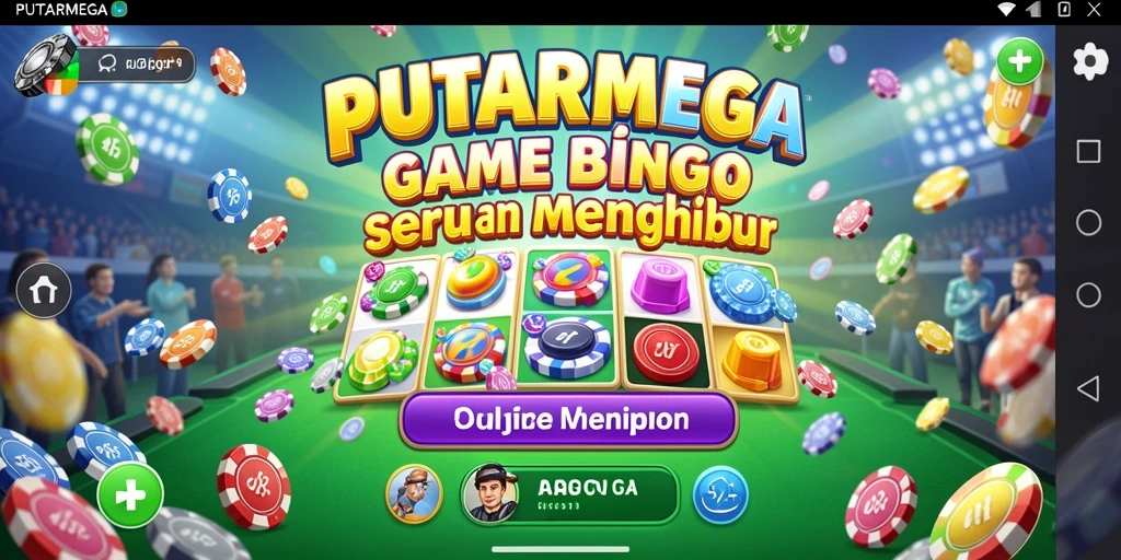 Screenshot gameplay PUTARMEGA yang menarik dan interaktif.
