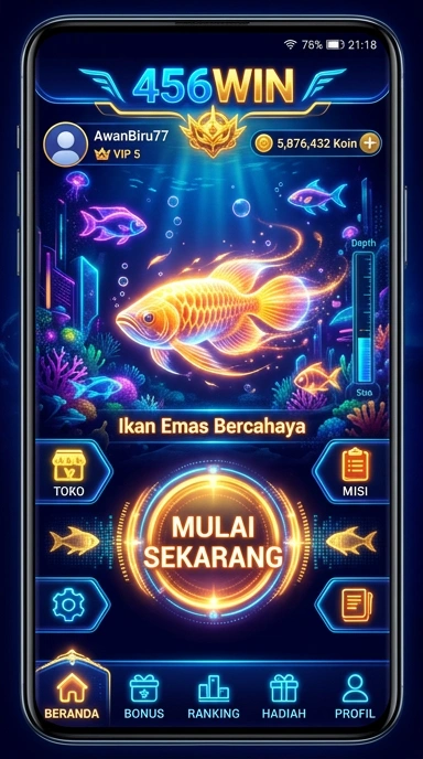 Tampilan antarmuka pengguna aplikasi 456win yang menarik.